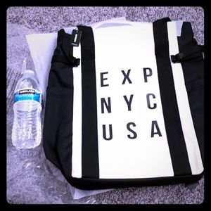 Express logo Backpack unisex black new with tags